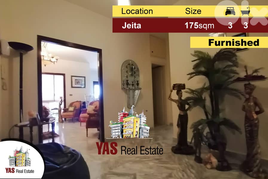 Jeita 175m2 | Fully Furnished | Panoramic View | Luxurious | 0