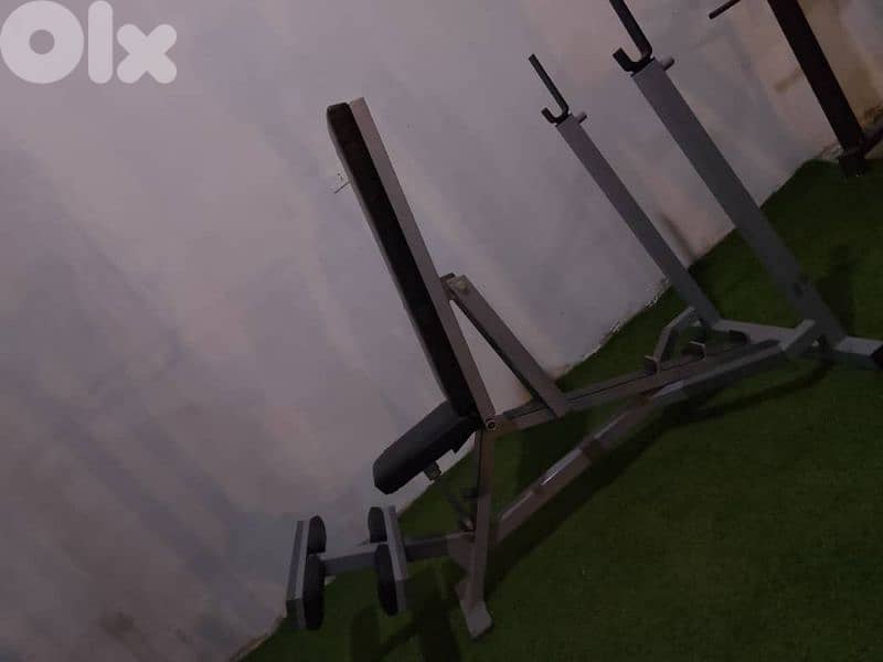 Adjustable bench plus rack for Heavy weights 03027072 GEO SPORT EQUI 1