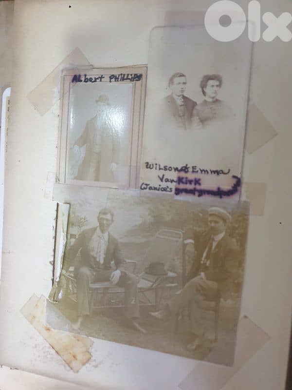 early 20th century memorial pictures in an album 7