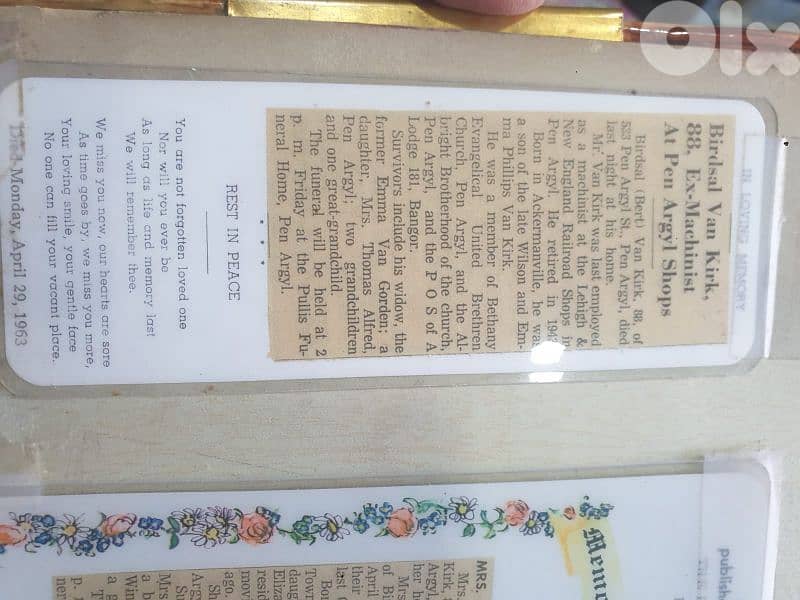 early 20th century memorial pictures in an album 13