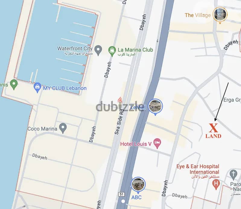 PRIME DBAYEH LAND NEXT TO LEMALL AND HIGHWAY 2