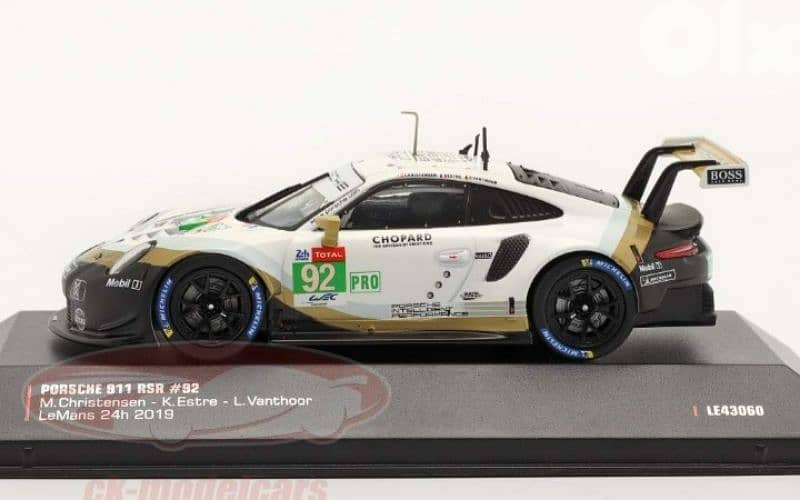 Porsche 911 RSR (Le Mans 24h 2019) diecast car model 1;43 2