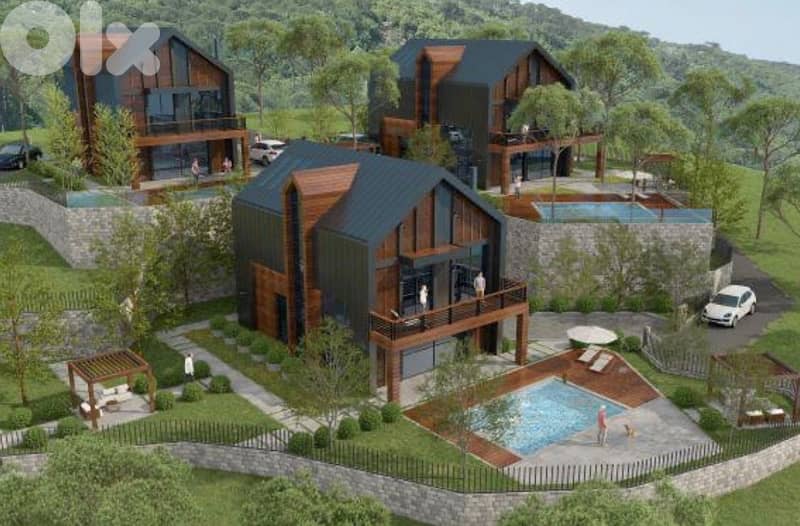 VILLA WITH POOL AND GARDENS IN BAABDAT 550Sq 0