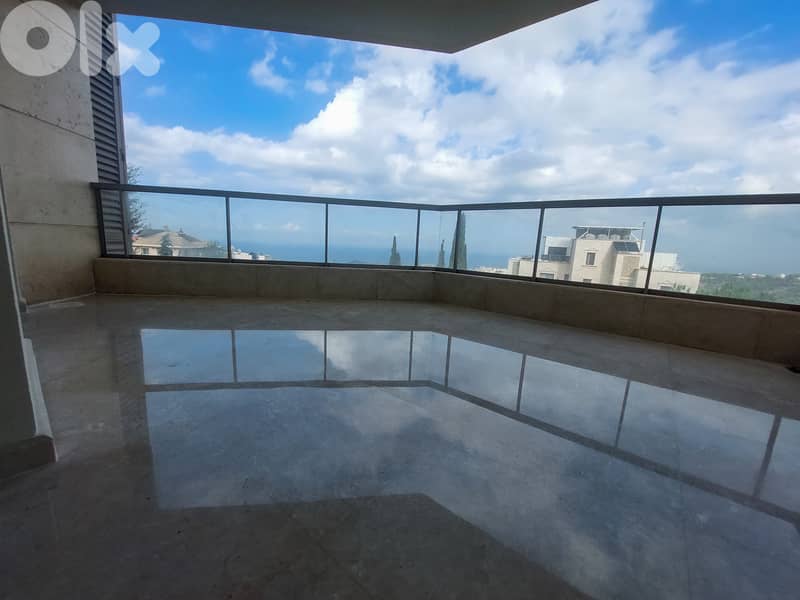 180 SQM New Apartment in Mazraat Yachouh with Breathtaking Sea View 0
