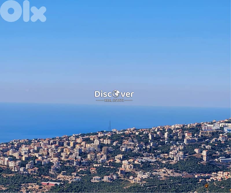 Prime Sea View Land in Bikfaya – Exceptional Development Opportunity 1