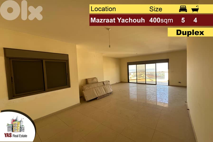 Mazraat Yachouh 400m2 | Terrace | Brand New | High-End | View | CHR | 0