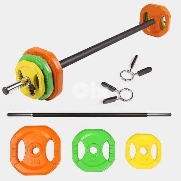 Body pump set bar and weights 03027072 GEO SPORT EQUIPMENT New & Used 1