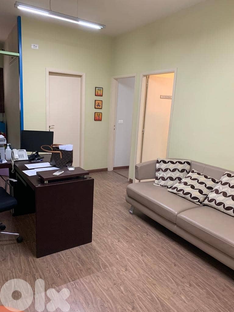 80 Sqm | Decorated High End Finishing Office For Rent In Elyssar 0