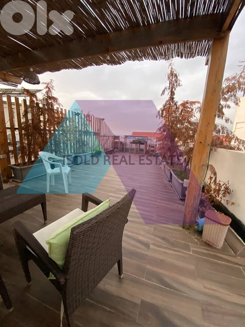 220 m2 apartment +70 m2 Terrace for rent in Byakout- للإيجار في بياكوت 0