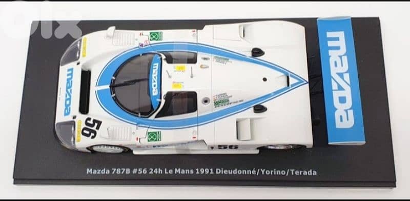 Mazda 787B (24h Le Mans 1991) diecast car model 1;18. 8