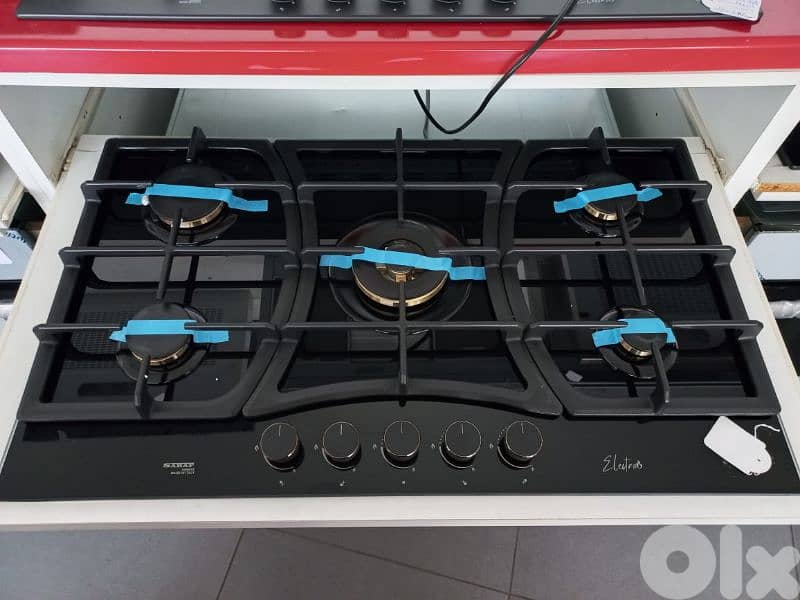 ElectroGas Top/Oven 90cm Black توب و فرن إيطالي الأصلي 1