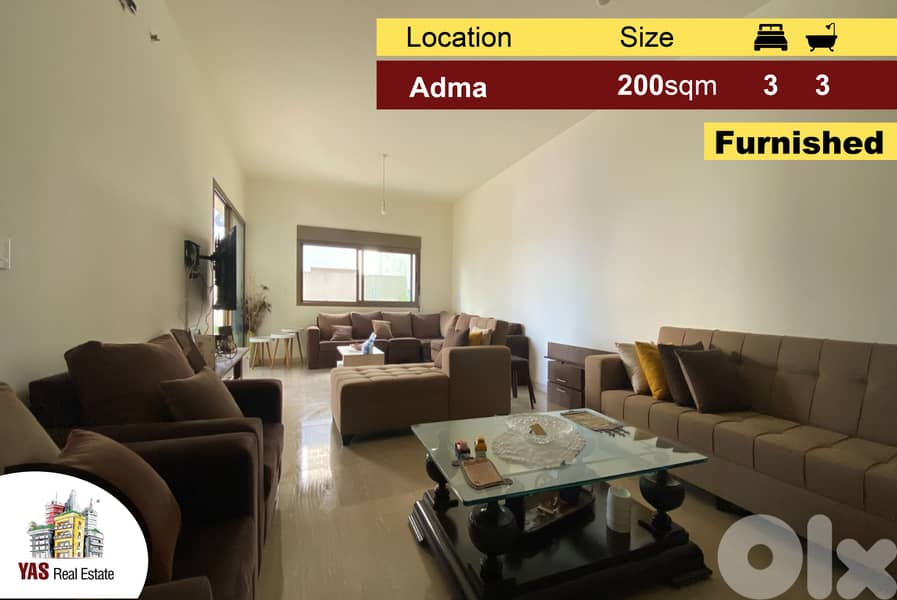 Adma 200m2 | 117m2 Terrace | Luxurious | Furnished | Sea View | RA | 0