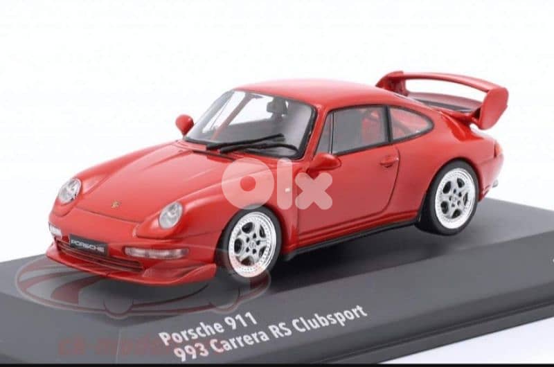 Porsche 911(993) Carrera RS Clubsport diecast car model 1;43. 1