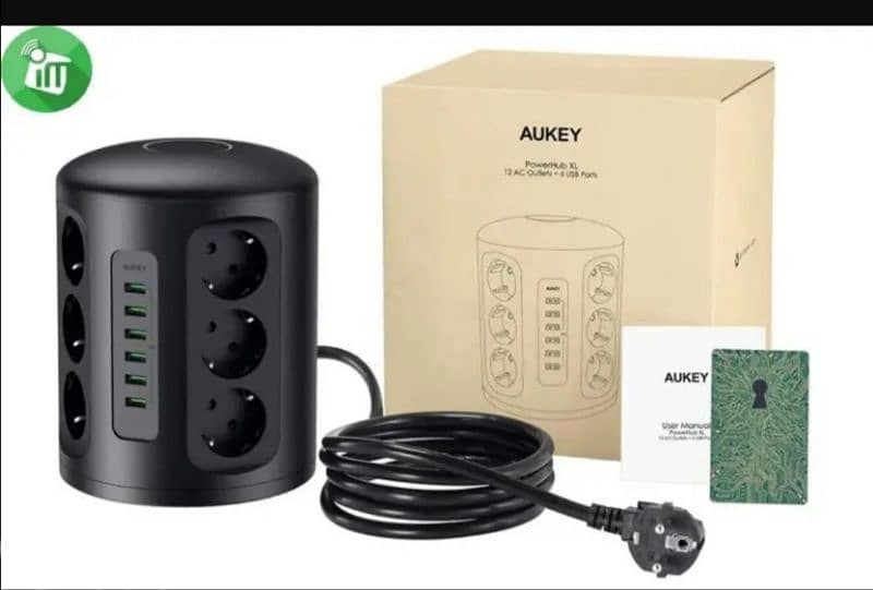 Aukey PowerHub XL 12 AC Outlets + 6 USB Ports | PA-S14  /4$delivery 2