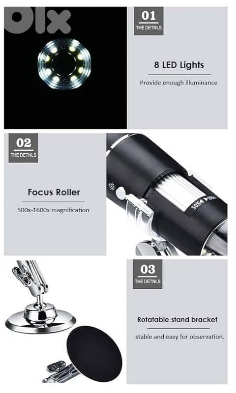 Bresser USB Digital Microscope  Full HD_ Zoom 50x - 1000x/4$ delibery 3