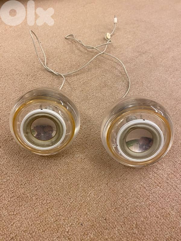 Vintage Apple Pro Hartman Kardon Clear Acrylic Speakers 1