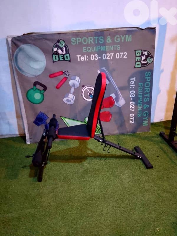 Adjustable bench 03027072 GEO SPORT معدات رياضية جديد ومستعمل 1