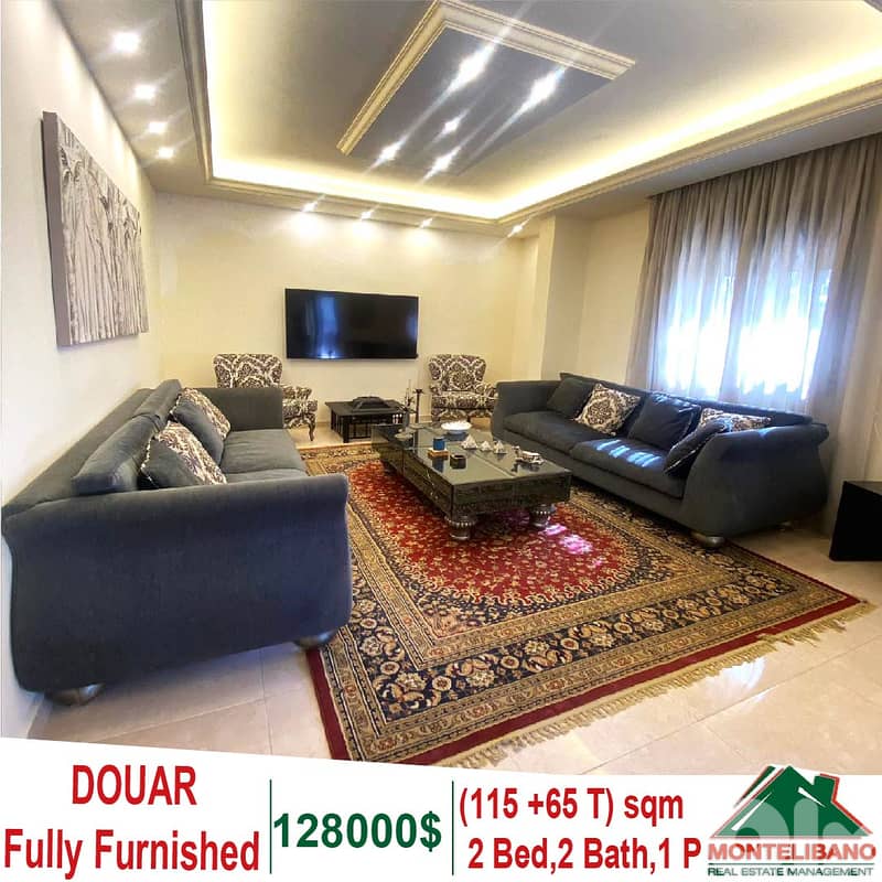 Fully Furnished 115 sqm Apartment For Sale in Douar with 65sqm Terrace 0