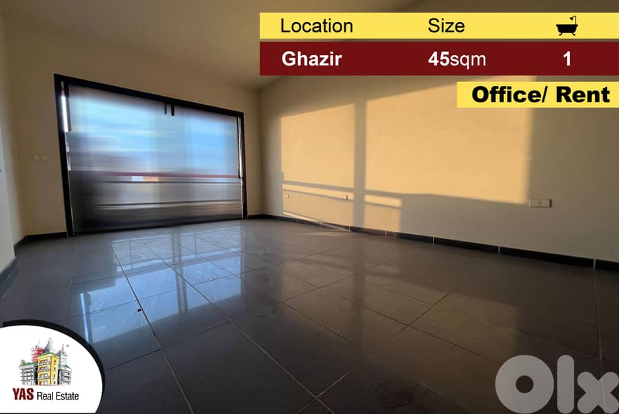 Ghazir 45m2 | Office | Luxury | Prime Location | Catch | ELO/YV | 0