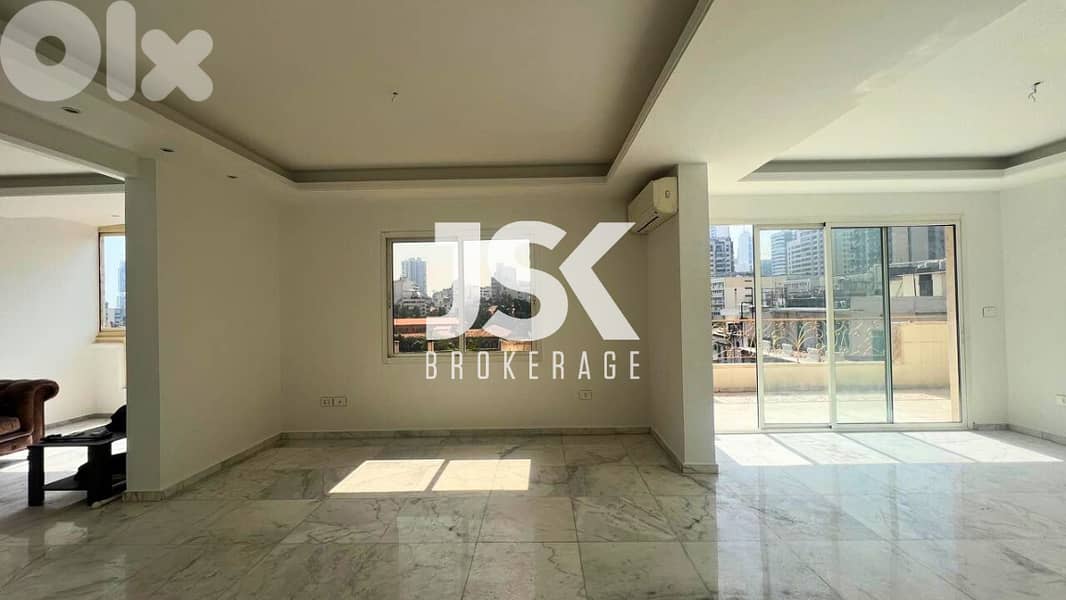 L16413-3-Bedroom Apartment with City View For Sale in Achrafieh 0