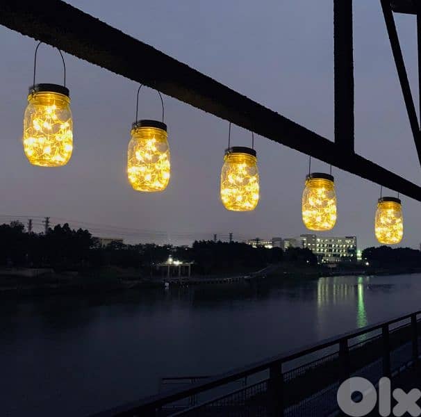 Aulaya 6 Pack 160 LED Solar Lantern for Outdoors, Garden, (Warm White) 1