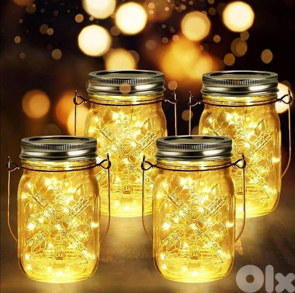 Aulaya 6 Pack 160 LED Solar Lantern for Outdoors, Garden, (Warm White) 2