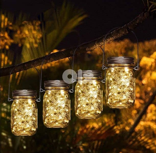 Aulaya 6 Pack 160 LED Solar Lantern for Outdoors, Garden, (Warm White) 4