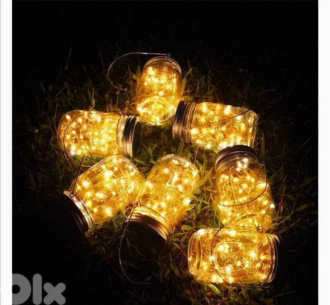 Aulaya 6 Pack 160 LED Solar Lantern for Outdoors, Garden, (Warm White) 5