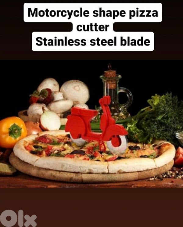 sharp stainless steel blades pizza cutter 4