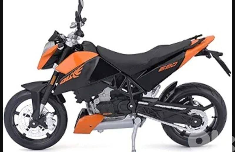 KTM 690 Duke diecast motorcycle model 1:12 1