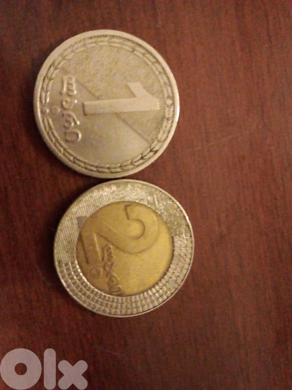 1 & 2 georgian lari 0