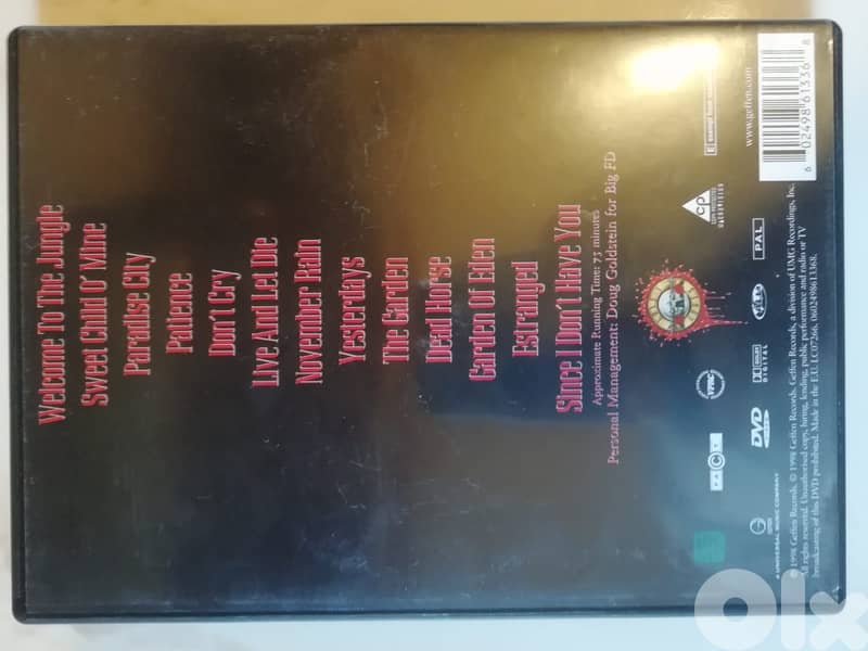 N Roses Welcome to the videos DVD 2