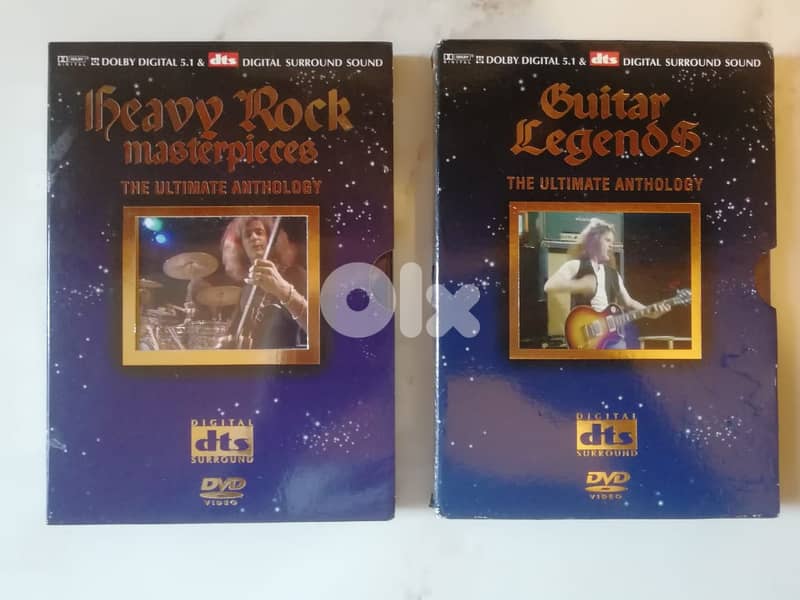 2 Ultimate anthology DVDs Heavy rock masterpieces & Guitar  legends 0