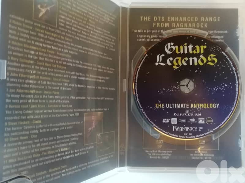 2 Ultimate anthology DVDs Heavy rock masterpieces & Guitar  legends 3