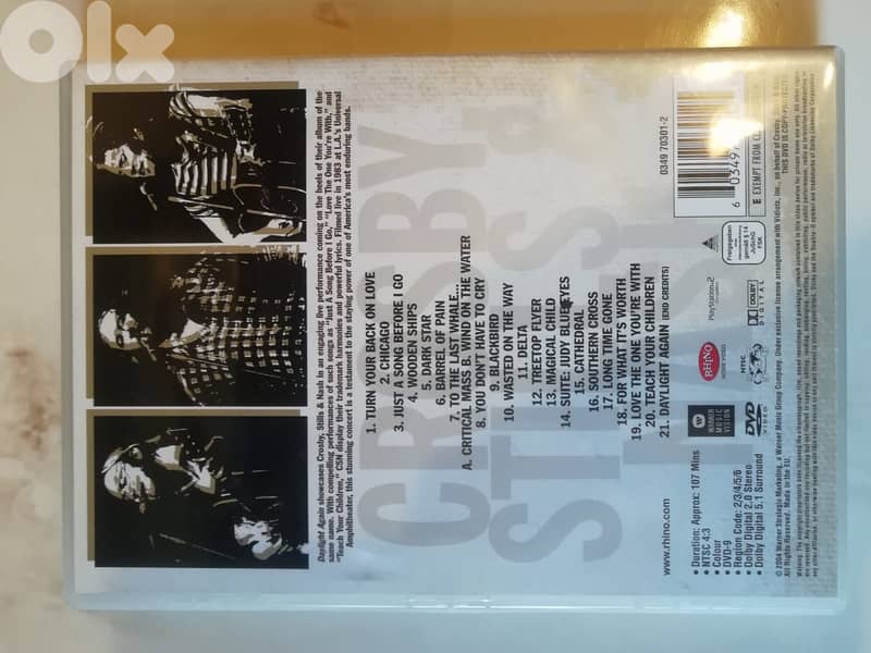 Crosby Stills & Nash "Daylight again" DVD 2