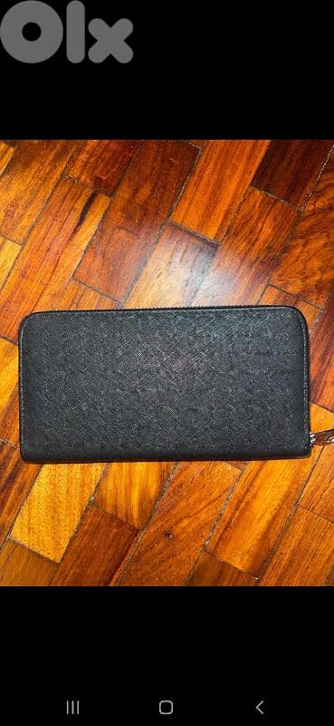 stradivarius wallet black real leather 16