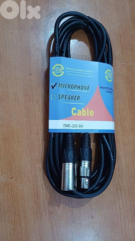 cable xlr 5m new not used 0