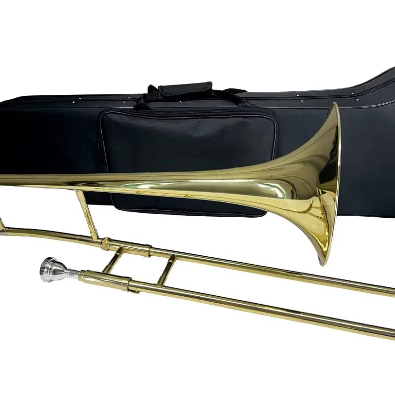 Aiersi Gold Lacquer Bb Alto Trombone 3