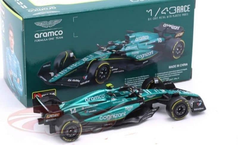 Aston Martin AMR 23 #14(Alonso) diecast car model 1;43 4