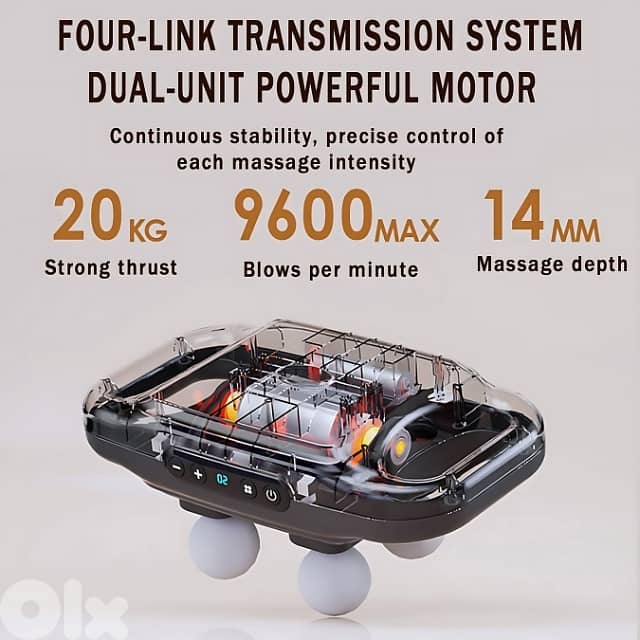 Handheld Massage Gun – 4 Heads, 20 Speeds for Pain Relief 7