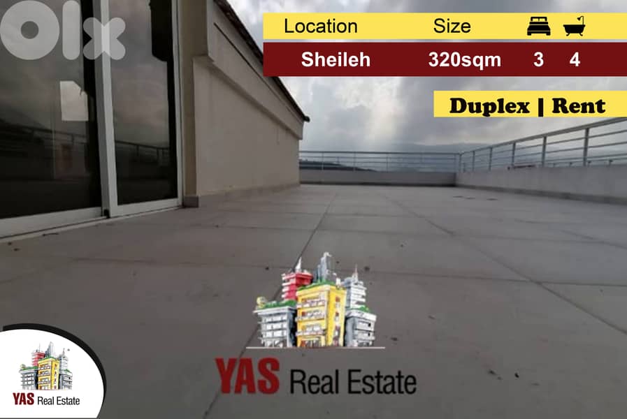 Sheileh 320m2 | Duplex | Rent | Prime Location | Quiet Street IV/KS | 0