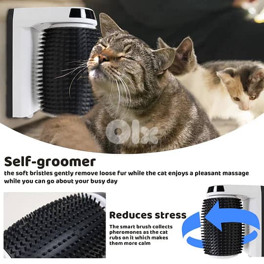 Cat Massage Smart Brush - Self-Cleaning Slicker 1