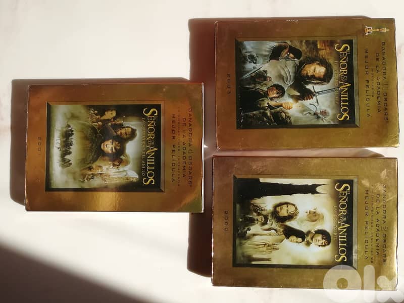 Lord of the rings trilogy dvds english & spanish audio & subs 0