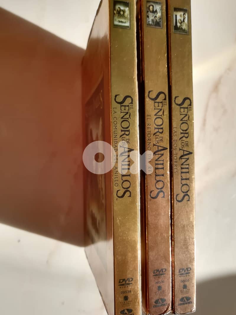 Lord of the rings trilogy dvds english & spanish audio & subs 1