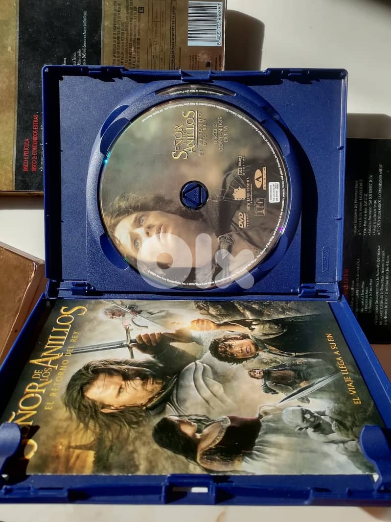 Lord of the rings trilogy dvds english & spanish audio & subs 3