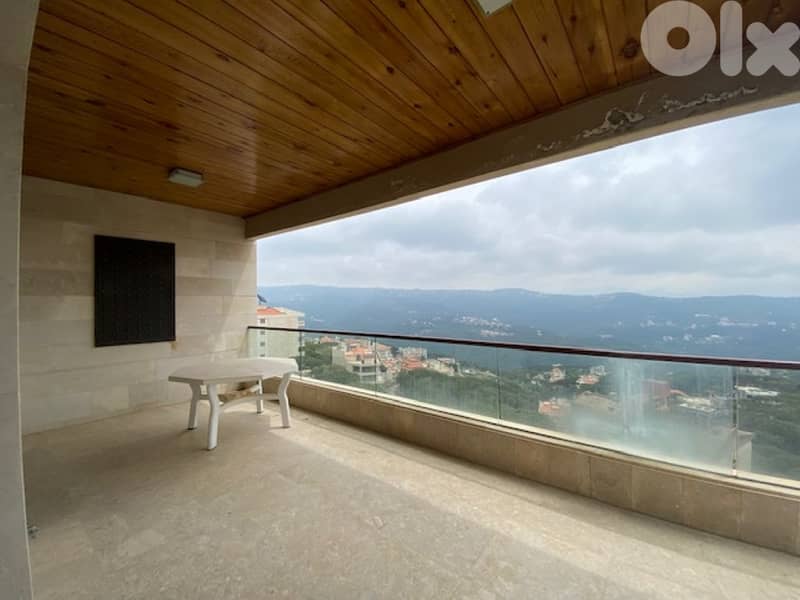 220 Sqm | Apartment in Broummana /Al Ouyoun | Mountain view 0