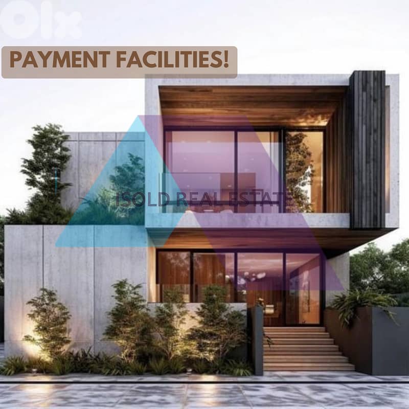 225m2 Villa-Townhouse +Garden for sale in Batroun-شقة تقسيط في البترون 0