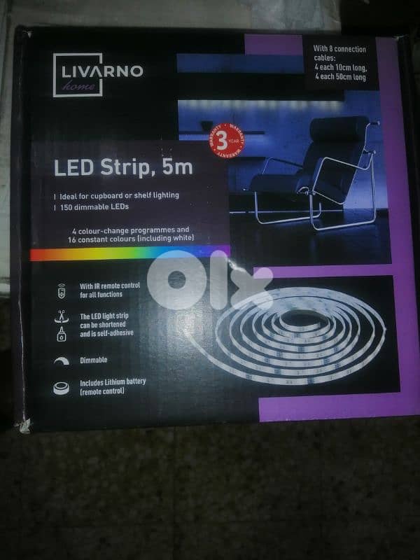LIVARNO Home led strip 5m_ remote control(made in Germany)/4$ delivery 19