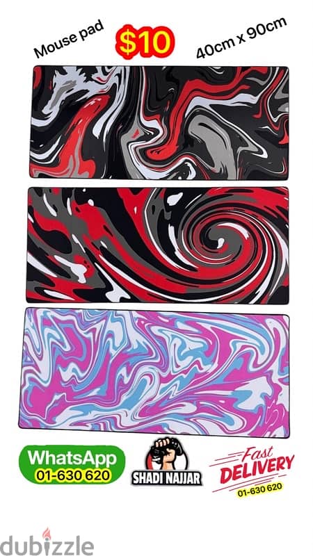 mouse pad 40 x 90 $8 8