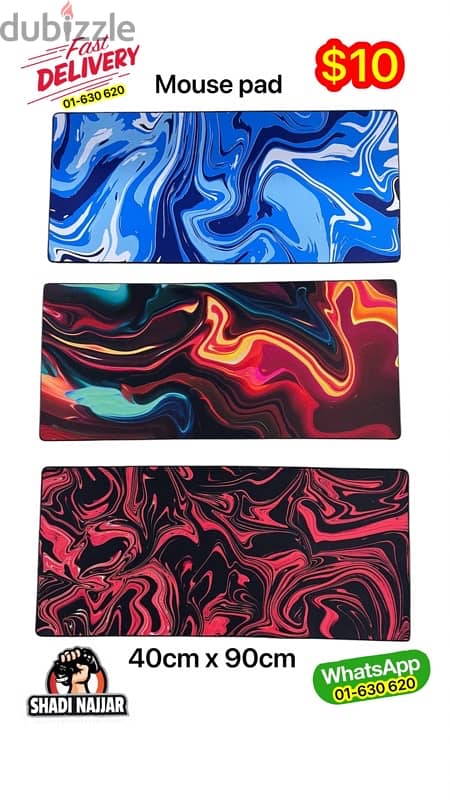 mouse pad 40 x 90 $8 9